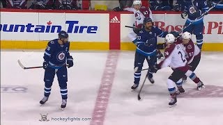 AnthonyJohn Greer vs Dustin Byfuglien Feb 16 2018 [upl. by Ahcmis938]