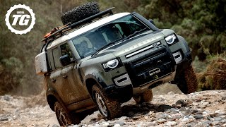 FIRST DRIVE New Land Rover Defender Review 4K  Top Gear [upl. by Lindemann]