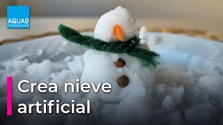 ⛄Crea NIEVE ARTIFICIAL casera ⛄  Experimentos [upl. by Nymsaj]