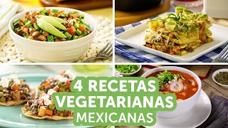 4 recetas vegetarianas mexicanas  Kiwilimón [upl. by Akiem]