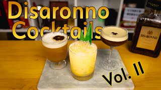 3 EASY Cocktails with Amaretto  DISARONNO Cocktails PART 2 [upl. by Macnamara119]