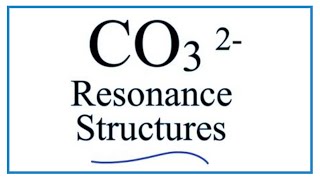 Resonance Structures for CO3 2 Carbonate ion [upl. by Raina]