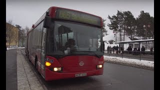 Sweden Stockholm winter bus 865 ride from Haninge Centrum to Södertörns Högskola [upl. by Ilrebmik]