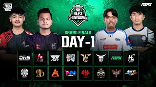 PUBG Mobile NEPX Showdown  Grand Finals Day 1 [upl. by Graehl]