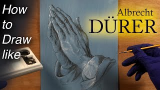 Learning to Draw Albrecht Durer’s Praying Hands [upl. by Arekat]