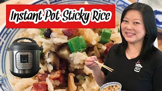 INSTANT POT CHINESE STICKY RICE  Loh Mai Fan [upl. by Akinam]