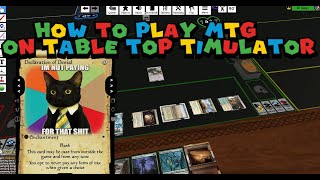 How to play MTG commander on Tabletop Simulator including the importing of decks [upl. by Sprage]