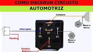 COMO HACER UN CIRCUITO AUTOMOTRIZ [upl. by Ardnu]