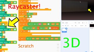 How to Make a 3D Raycasting Game on Scratch  Part 1 [upl. by Llertrac]