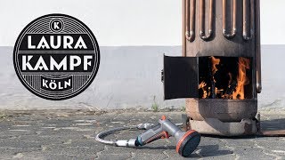 Off Grid Water Heater  Hot Water with DIY Firestove [upl. by Thar]