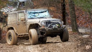 JEEPS MUDDING Frostbite 2018 At Kansas Rocks [upl. by Gobert]