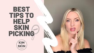 BEST TIPS TO HELP SKIN PICKING 🧐 DERMATILLOMANIA [upl. by Kenna61]