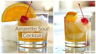 Amaretto Sour Cocktail [upl. by Enilehcim]