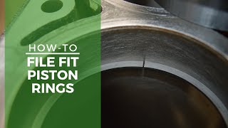 HowTo File Fit Piston Ring End Gap For BOOST [upl. by Irvine]