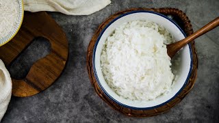 How to Make Sticky Rice Using Regular Rice [upl. by Gillette]