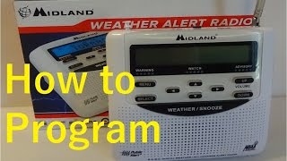 How to program the Midland Weather Alert Radio [upl. by Ihcehcu]