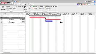 ProjectLibre  How to introduction demo  Project Management Software [upl. by Alihs127]