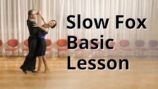 Slow Foxtrot Basic Lesson  Ballroom Dance [upl. by Nnauol120]