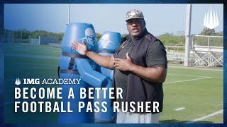 3 Football Drills to Become a Better Pass Rusher [upl. by Anailuig]