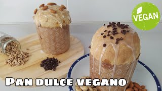 PAN DULCE VEGANO Panettone Casero Fácil  Recetas Vegetarian [upl. by Yevol794]