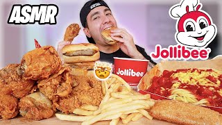 ASMR JOLLIBEE FEAST  JOLLY CRISPY CHICKEN  JOLLY SPAGHETTI  REAL EATING SOUNDS [upl. by Cornew862]