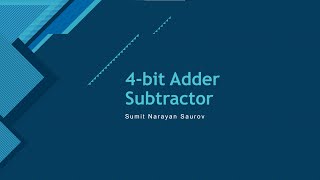 4 bit AdderSubtractor Quartus Simulation [upl. by Nelyag]