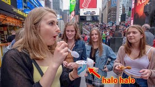 Giving NYC Strangers Jollibee for the First Time [upl. by Sucram]