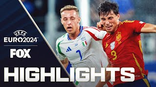 Spain vs Italy Highlights  UEFA Euro 2024 [upl. by Yrennalf21]