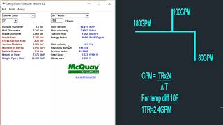 How to use McQuay Pipe Sizer Tutorial in Hindi  Pipe Sizing  HVAC  MEP  Plumbing  ASHRAE [upl. by Alli]