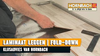 Laminaat leggen met HORNBACH Legsysteem Folddown [upl. by Weeks]