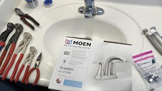 How to Install Moen Bathroom Faucet [upl. by Melvyn236]