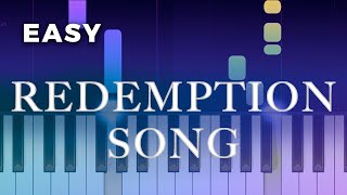 Bob Marley  Redemption Song  EASY Piano TUTORIAL by Piano Fun Play [upl. by Auhsaj156]