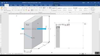 COMSOL Conduction heat transfer Example 3 1 Heat Loss through a Wall [upl. by Naus]