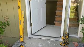 Jeld Wen Front Door Installation  Really crappy products and craftsmanship PART 1 [upl. by Bram311]