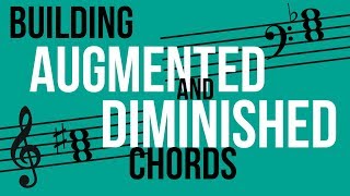 Chords Augmented and Diminished  TWO MINUTE MUSIC THEORY 40 [upl. by Whorton491]