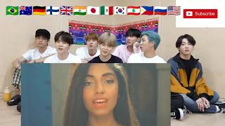 BTS reacts to Habibi by Now United [upl. by Ahsaercal]