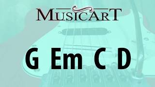 Guitar backing track in G Major  Pop style [upl. by Eyks107]