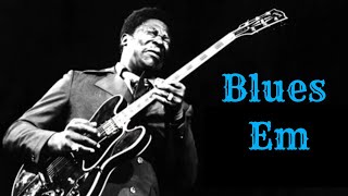 E Minor Blues Guitar Backing Track BB King Style [upl. by Enovi]