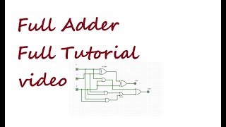 Logisim Tutorial  how to design fulladder [upl. by Nikola]