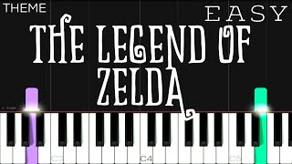 The Legend Of Zelda  EASY Piano Tutorial [upl. by Yates539]