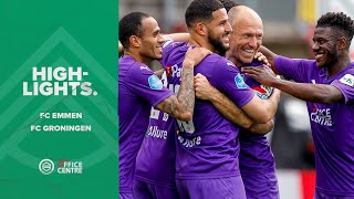 Highlights FC Emmen  FC Groningen [upl. by Silma467]