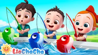 12345 Once I Caught a Fish Alive  Number Song  Kids Songs amp Nursery Rhymes  LiaChaCha [upl. by Marston973]