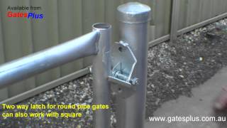 Gate Latch 2 way for round pipe and square [upl. by Enrobialc]