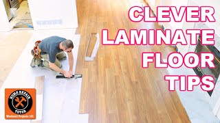 Laminate Floor Installation for Beginners  9 Clever Tips [upl. by Inaleon]