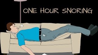 One Hour Snoring Sound Effect [upl. by Nomyar624]