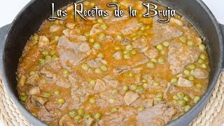 FRICANDÓ de TERNERA con SETAS🍄  Receta fácil tradicional y sabrosa [upl. by Enaywd]