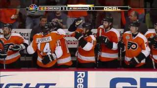 Blackhawks win Stanley Cup in OT beat Flyers in Game 6 [upl. by Iatnwahs]