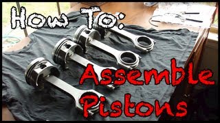 How to Assemble Pistons with Rods [upl. by Nnaik]