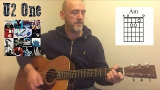 U2  One  Guitar lesson by Joe Murphy [upl. by Chute]