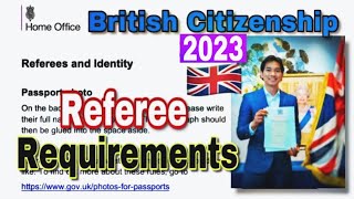 TIPS for Referee Form 2023 British Citizenship [upl. by Nadbus]